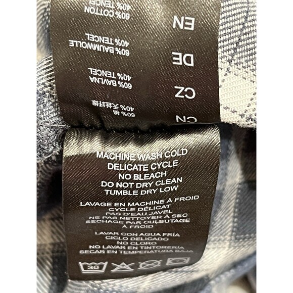 Kuhl Men's Flannel Shirt Size Medium Blue Plaid Long Sleeve Button-Up Outdoor - Picture 14 of 15